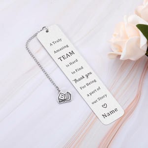 Employee Appreciation Gift Bulk Thank You Bookmark for Women Men Book ...