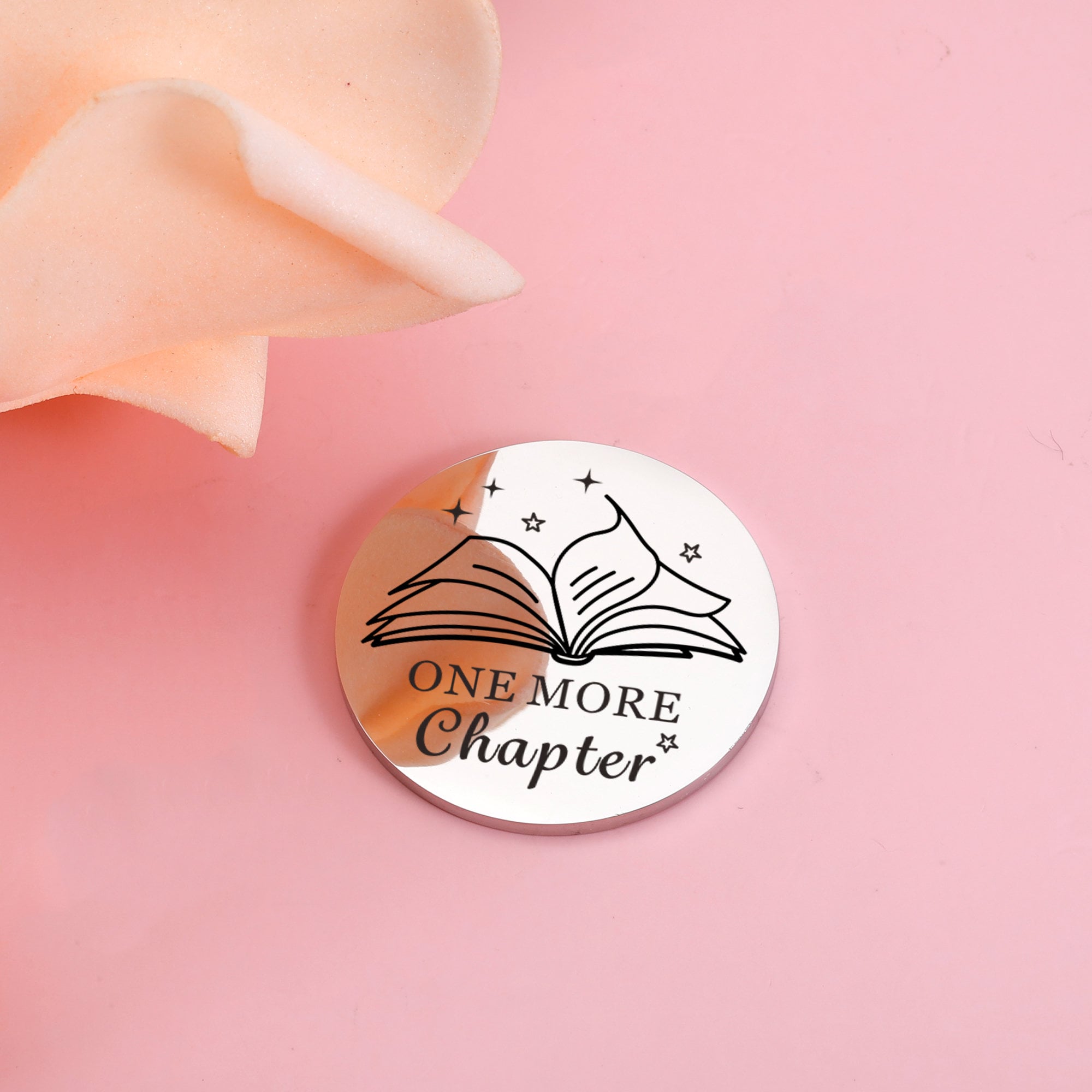 One More Chapter / Go to Bed  Decision Maker Coin Decision Coin for Him Her Bookish Gift One More Chapter Flip Coin Bookworm Gifts