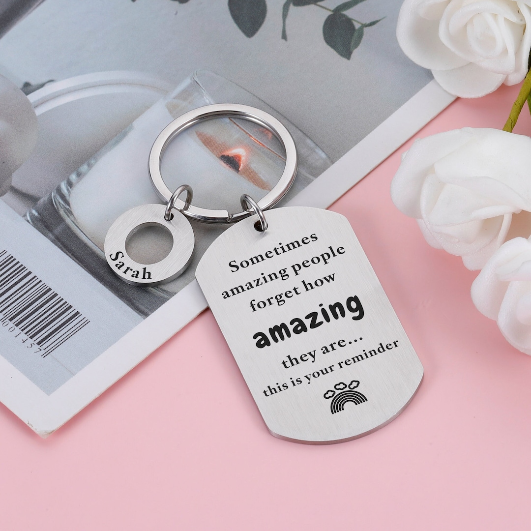 Little Reminders Keychain, Mental Health Gift, Amazing People