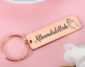 Cadeau d'Alhamdulillah, cadeaux porte-clés personnalisés, cadeaux de baptême, cadeaux porte-clés islamiques, cadeau islamique, cadeau pour elle, cadeau pour lui, cadeau pieux