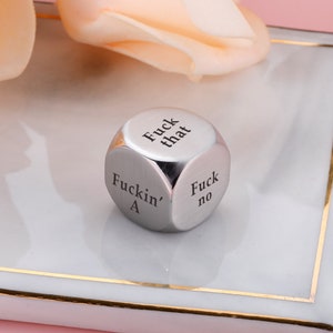 Fucks to Give, Dice of Fucks, Gift of Laughs, Novelty, White Elephant, Birthday, Christmas, Friendship, Funny, Coworker, Custom Dice