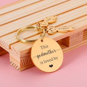 Kerstcadeaus Godmother Godfather Gift Gepersonaliseerde Gift Doopcadeau Godfather Godmother Deze Godmother is geliefd bij Christian Gift