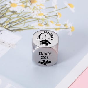 2026 Graduation Gifts, Engraved Text Funny Dice, Class of 2026 Gifts, Personalized Graduation Gifts, Proud Of You Gift, Pocket Gift image 7