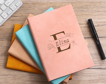 Diario personalizado de flores de nacimiento, Diario de flores de nacimiento, Flor del mes de nacimiento, Cuaderno de cumpleaños, Diario personalizado, Regalo de cumpleaños, Regalo para ella