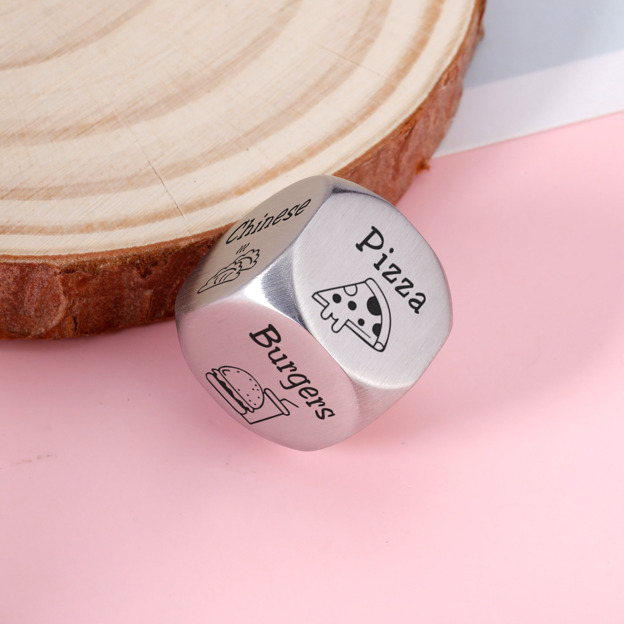 Personalized Date Night Dice - 2 set of dice - 10th Anniversary Gift - Custom Engraved Dice - Engagement Wedding Gift - Christmas Gifts