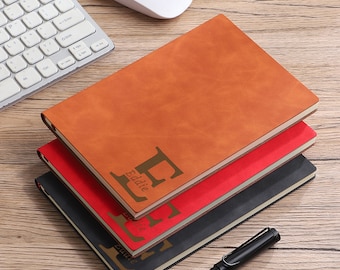 Regalos de Navidad para ella, Diario de cuero grabado personalizado, Diario de cuero personalizado, Diario personalizado para hombres, Cuaderno personalizado
