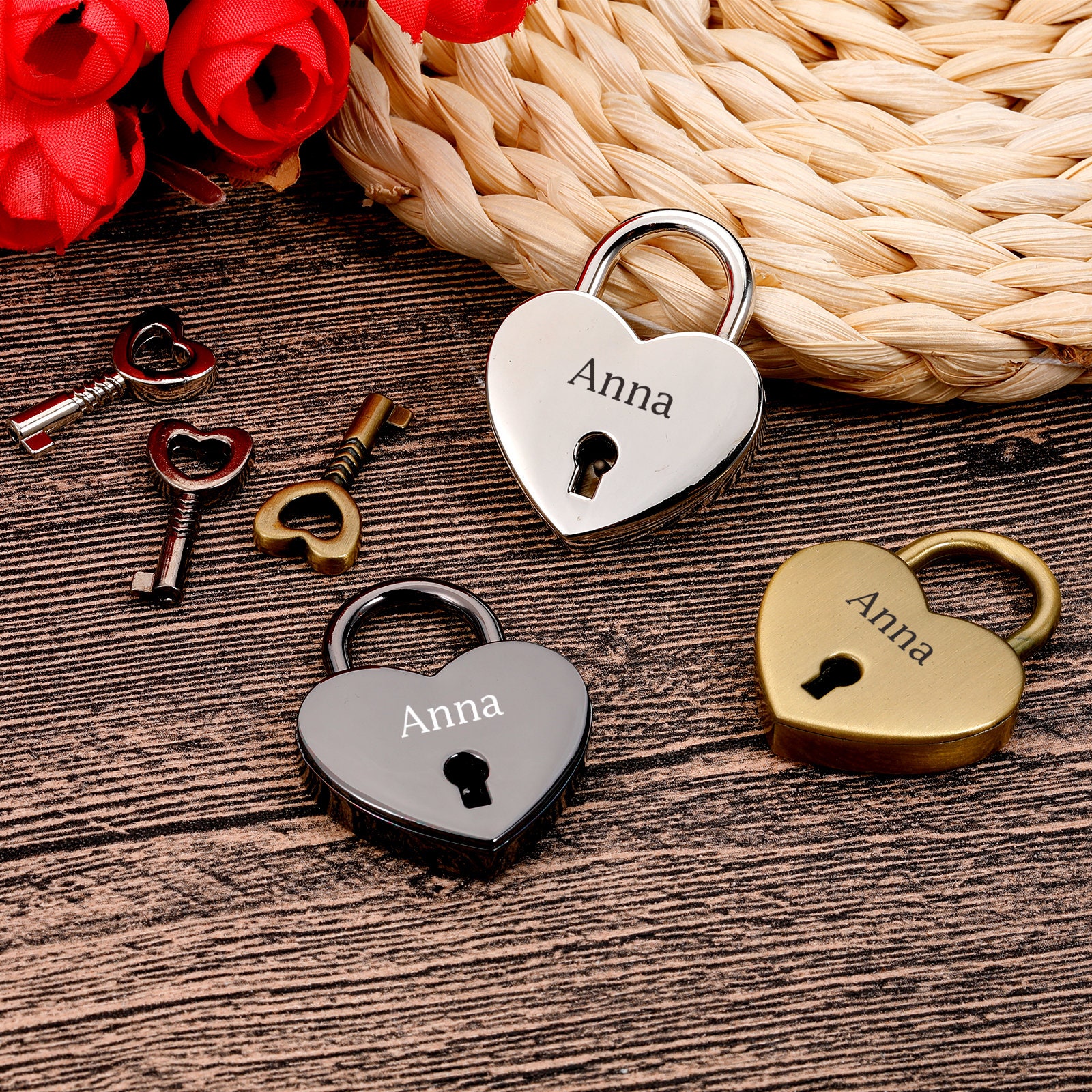 Custom Padlock, Engraved Padlock for Couples, Personalised Gifts for ...