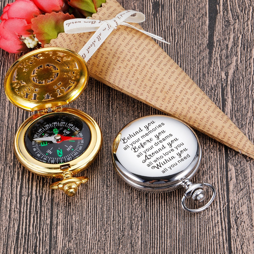 Custom Compass, Engraved Compass, Personalized Compass, Graduation