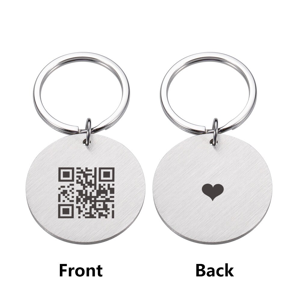 Qrp Keychain QR Code Keychain,plays Music With Scan, Personalized Scan Lanyard ...