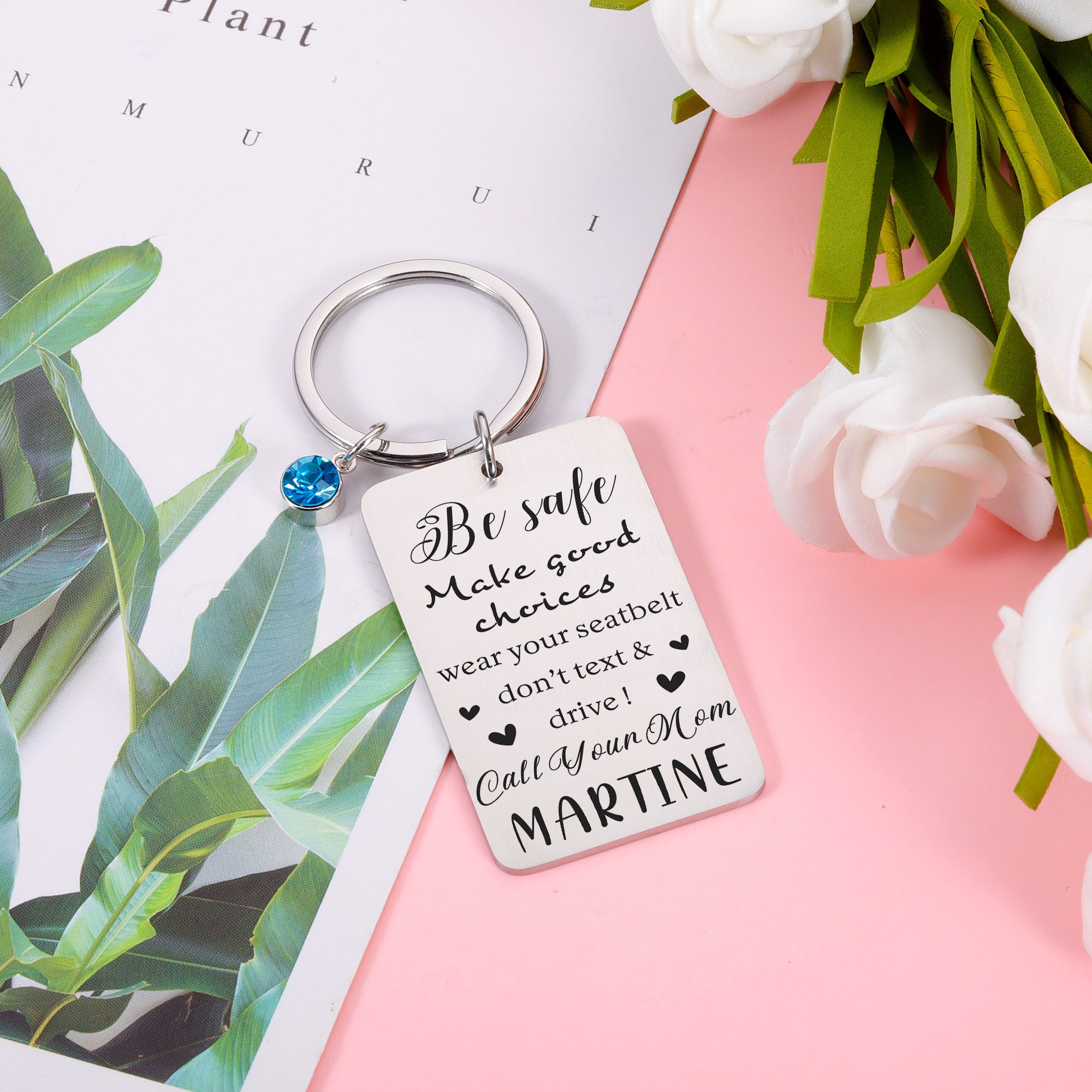 Keychain Christmas Gifts For My 16 Year Old Son Drive Safe