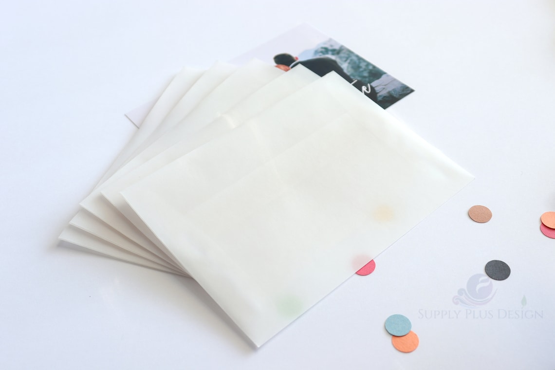 A6 VELLUM Envelope Translucent Envelope 4.75 x Etsy
