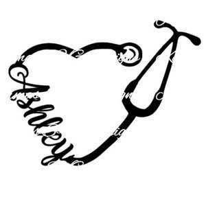 Ashley Heart Stethoscope SVG