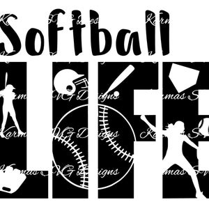 Softball Life SVG