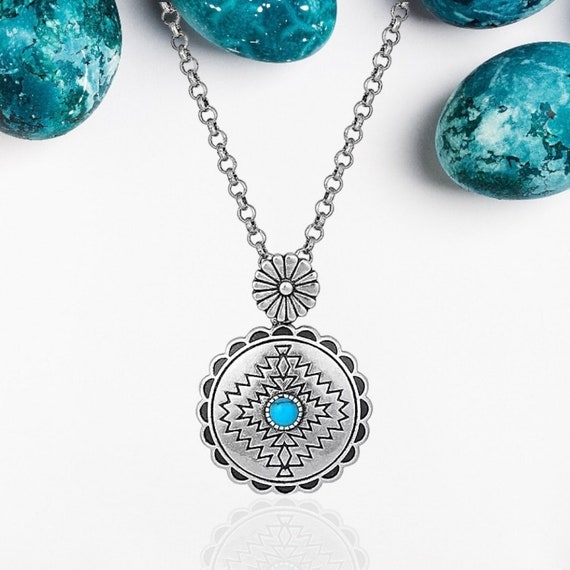 Montana Silversmiths Center of the Storm Turquois… - image 1