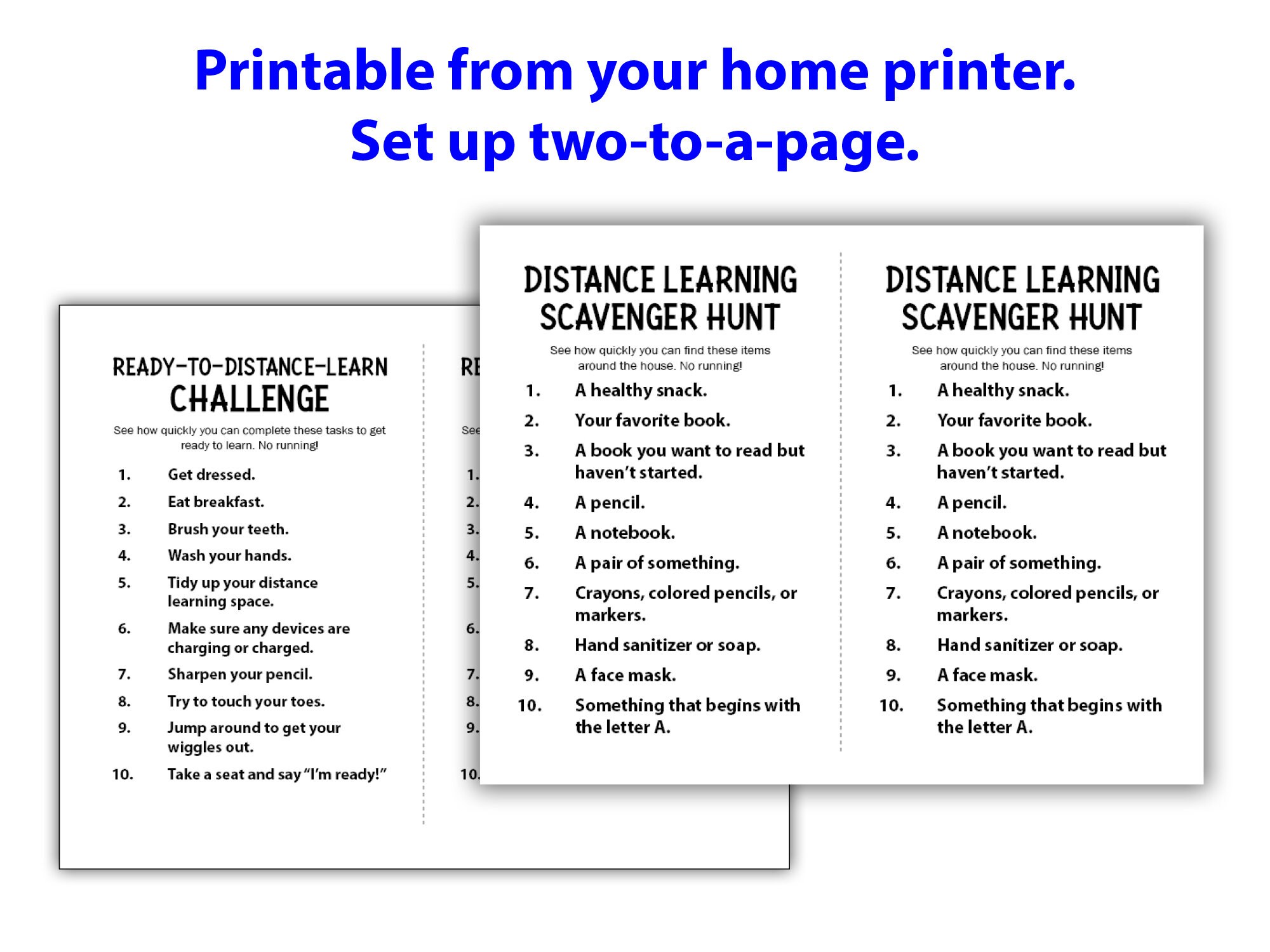 Virtual Distance Challenge Virtual/remote/distance Learning Scavenger Hunt and Challenge Activity ...