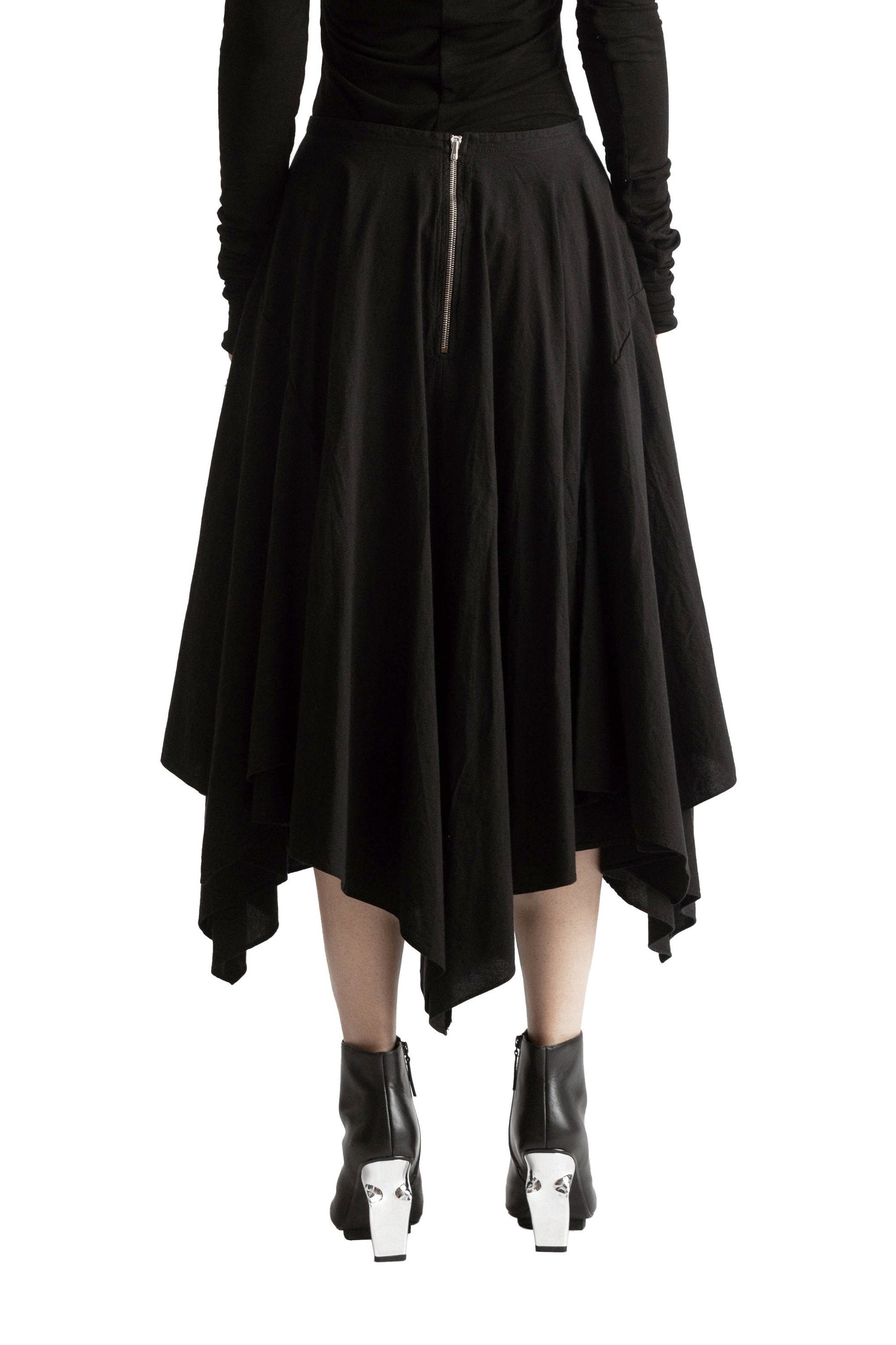 Avant Garde Black Layered Gothic Womens Skirt Dark Wear | Etsy