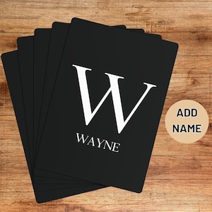 Personalised Name Playing Cards, Poker Night Custom Playing Cards, Custom Printed Cards, Custom Christmas Gift, Gift For Friend /Dad/Grandpa