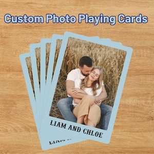Custom Photo Playing Cards: Personalized Couple Keepsake