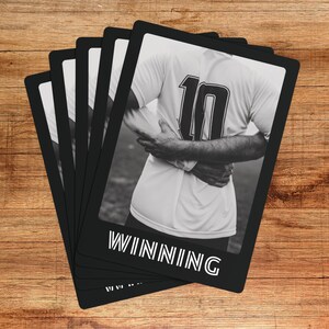 Cadeau d'équipe Cartes à jouer photo personnalisées Cadeau pour collègue Cadeau pour mentor Cadeau pour leader Cadeau football pour lui Cadeau pour employé Cadeau pour remerciement d'une équipe Cadeau pour le sport