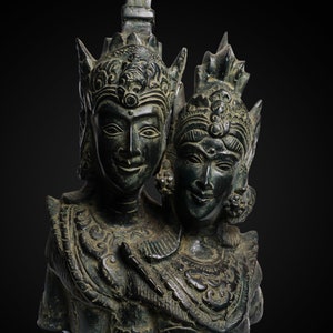 Balinese bronze Statue of Rama and Sita 12 Inch / 30 cm, Room Decor, House Decor, Birthday Gift, Bronze Statue, Housewarming