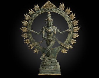 Shiva Nataraja Figurine 11.5 Inch / 29 cm, Sivha Lord, Shiva God, Hindu God, Home decor, Father day gift, Hindu Bronze, Shiva bronze
