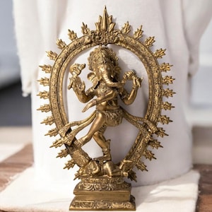 Ganesh statue 13 Inch / 33 cm, Hindu God , Mahadev , Bronze Ganesh statue , Handicrafts statue , Indian God , Hindu God brass, Room Decor
