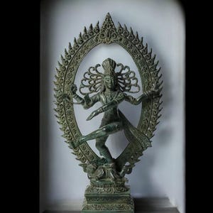 Shiva Nataraja 15.5 Inch / 39 cm, Shiva Statue, Shiva Figurine, Room Decor, House Decor, Birthday Gift, Hindu Lord, Mid Century, Anniversary
