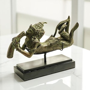 Arjuna Bronze 6 Inch / 15 cm, Arjuna bronze, Arjuna Figurine, Arjuna brass, Arjuna sculpture, Hindu God Brass, Home decor, Room decor