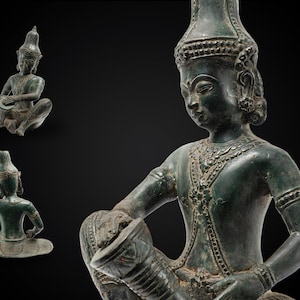 Bronze Avalokiteshvara Bodhisattva Statue 10 Inch / 25 cm, Krishna statue, Hindu God , Mahadev , Bronze Krishna statue , Hindu God brass