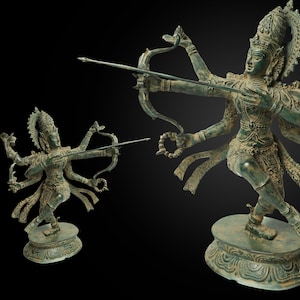Lord Shiva Nataraja 9 Inch / 22 cm, Hindu God, Kali Statue, Goddess Kali Statue, Parvati, Durga, Hindu goddess statue, Home decor