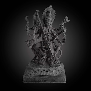 MahaKali Statue 19 Inch / 48 cm, Durga Statue, Durga Sculpture, Goddess Kali Statue, Bronze statue, Handicrafts statue , Hindu God brass