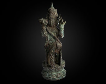 Lord Brahma Hindu 8 Inch / 20 cm, 4 Face Lord, Brahma Figurine, Brahma Sculpture, Brahma Bronze, Room Decor, House Decor, Birthday Gift