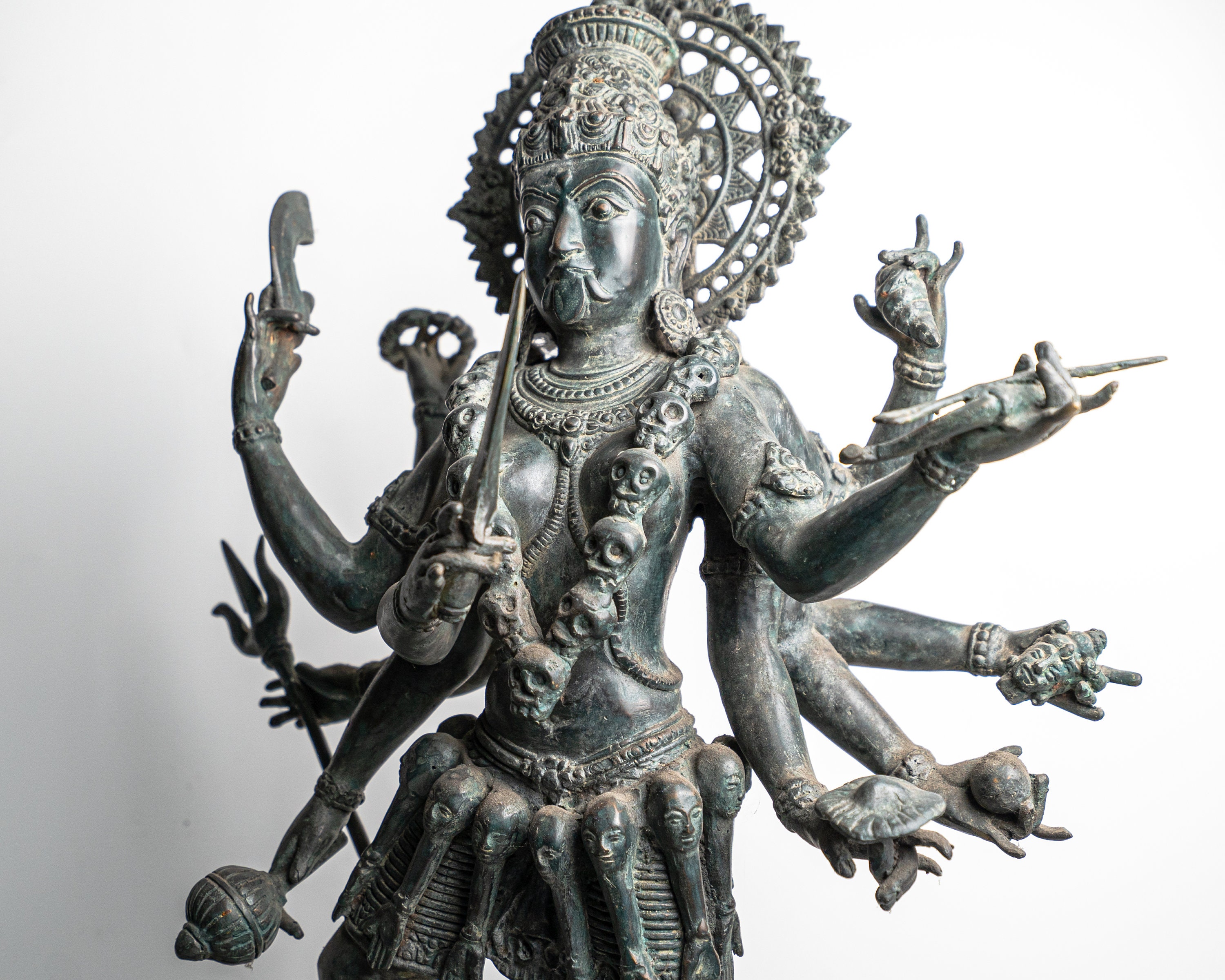 本日期間限定価格 呪物 魔術古代金銅仏ヒンドゥー教 カーリー像 本日