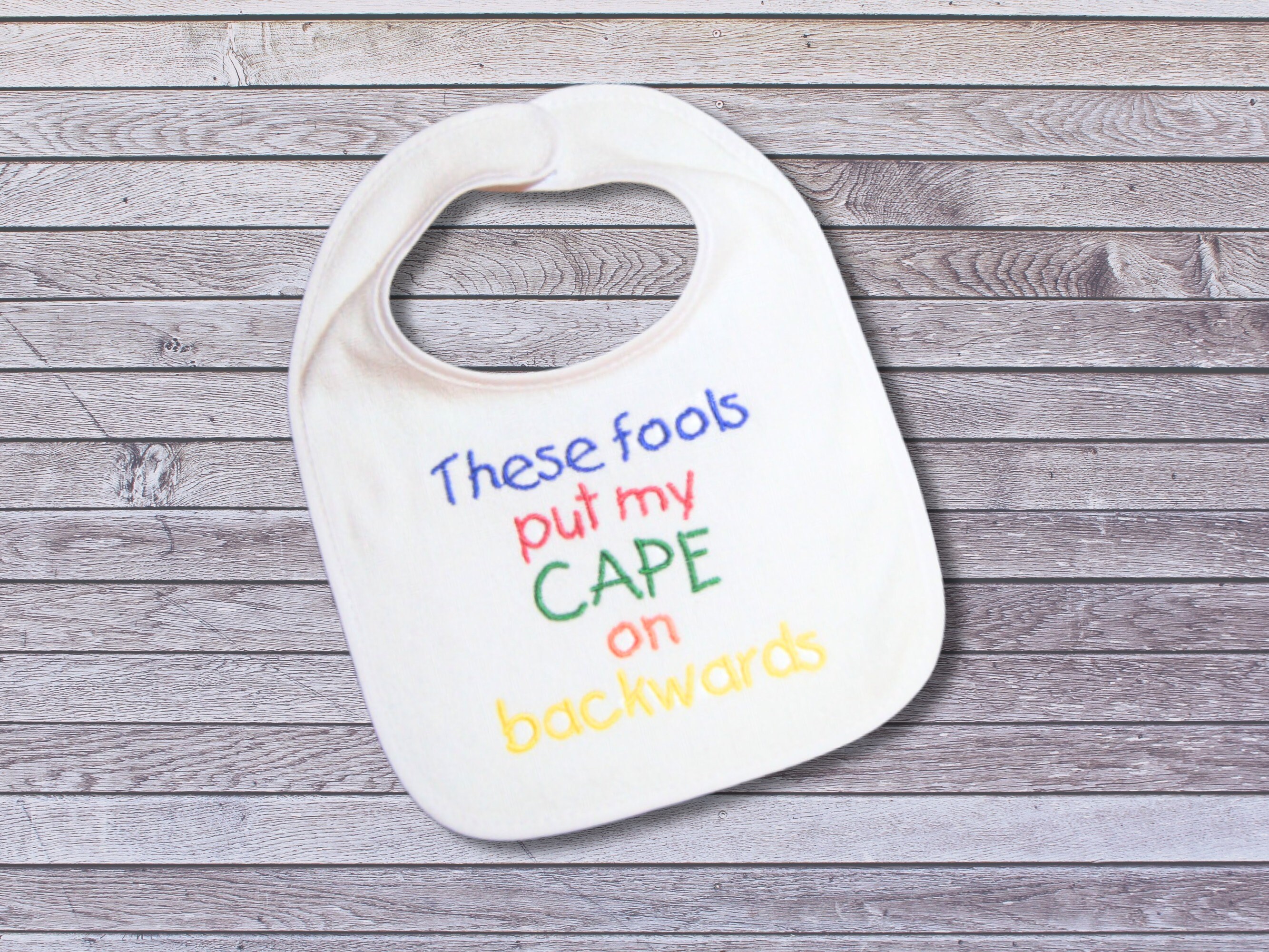 Cape on sales backwards bib