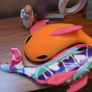 Plush Fleece Koi Fish Couple "Mika and Niro" Stuffed Animals CLEARANCE/RETIRING | Goldfish | Asian Fish