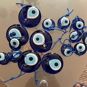 Glass Evil Eye Charm from Turkey – Protective Spiritual Decor