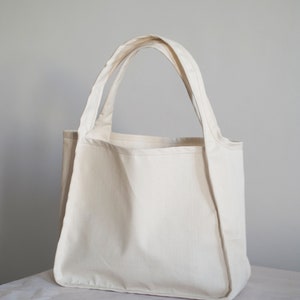 Canvas Binding Tote Canvas Bag Shopping Bag Sewing Pattern Pattern PDF ...