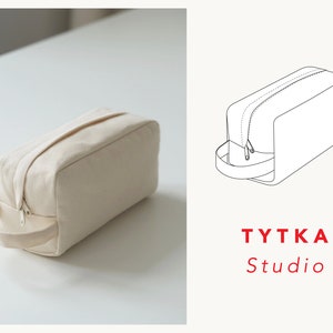 Kulturbeutel | Einheitsgröße | Schnittmuster | Kosmetiktasche Schnittmuster PDF