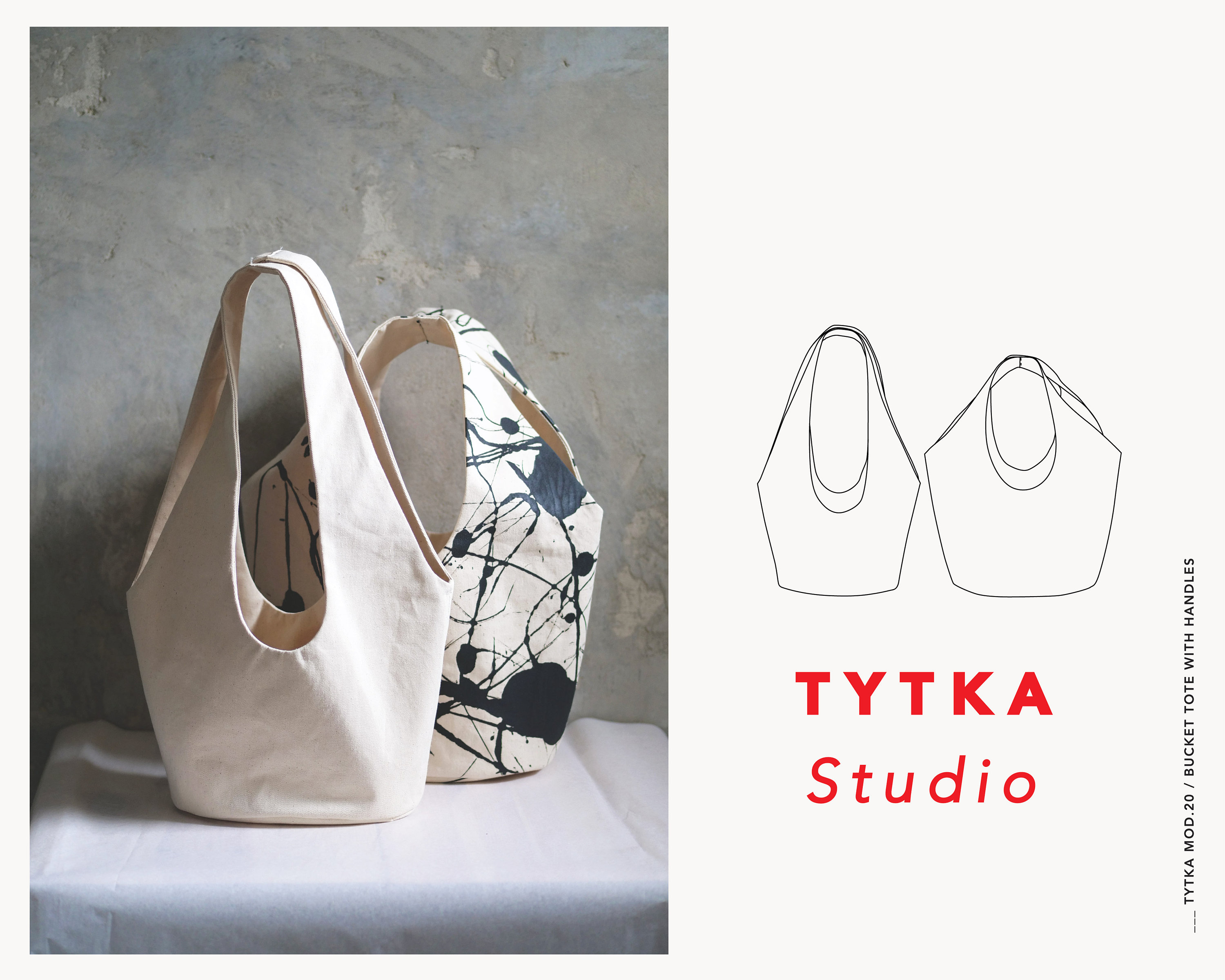 Bucket tote bag pattern sales