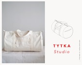 Canvas Duffle Bag Canvas Bag Gym Bag Sewing Pattern Shopping Bag Pattern PDF