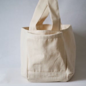 Side Pocket Basket sizes SMALL LARGE Canvas Bag Sewing Pattern Shopping Bag Pattern PDF image 8