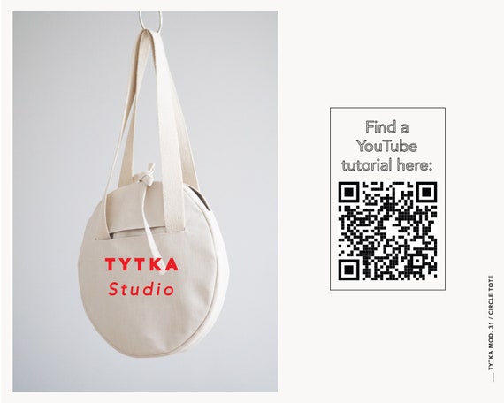 Circle Tote Canvas Circle Tote Sewing Pattern Bag PDF Pattern 2 Sizes Available Etsy Canada