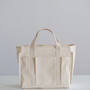 Multi-Pocket Grocery Tote ONE SIZE Sewing Pattern Shopping Bag Pattern PDF image 2
