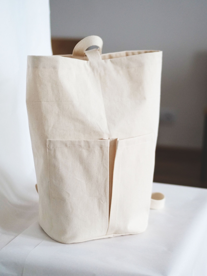 Big Bucket Bag Canvas Backpack Canvas Bag Sewing Pattern Etsy