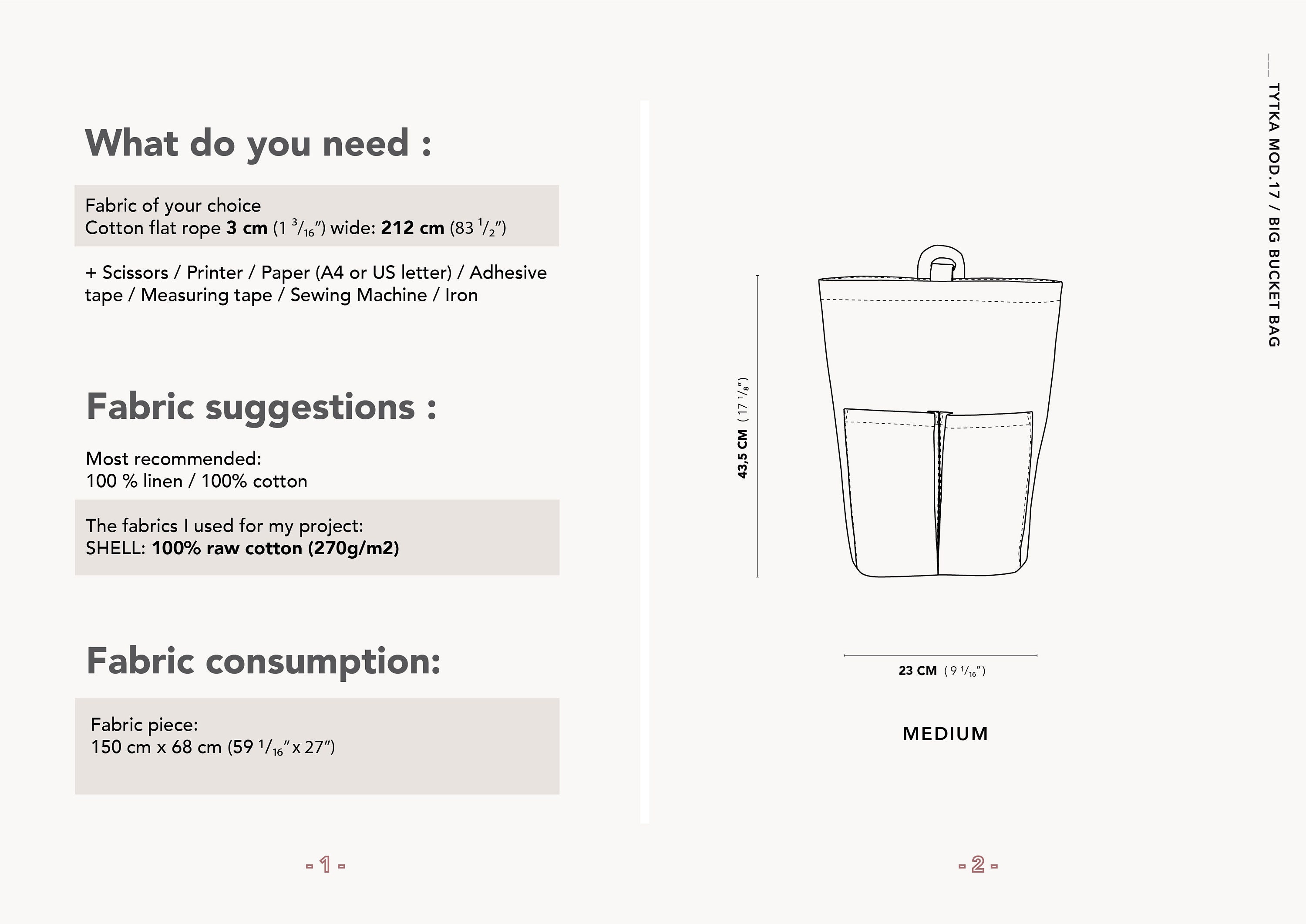 Big Bucket Bag Canvas Backpack Canvas Bag Sewing Pattern Etsy UK