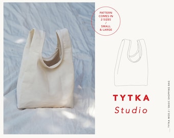 Knot Bag Two Sizes (Small + Large) | PATTERN | Bag pattern | Shopping Bag Pattern PDF | DIY gift | In Two Sizes: Small + Big