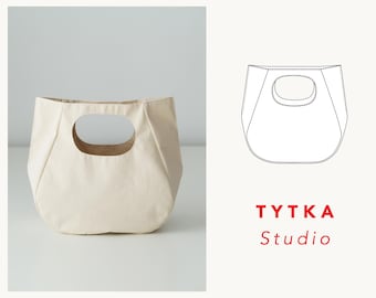 Oval Handle Tote | Shopping Tote | Sewing Pattern | Bag PDF Pattern | ONE SIZE