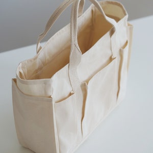 Multi-Pocket Grocery Tote ONE SIZE Sewing Pattern Shopping Bag Pattern PDF image 5