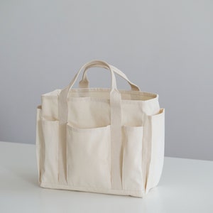 Multi-Pocket Grocery Tote ONE SIZE Sewing Pattern Shopping Bag Pattern PDF image 4