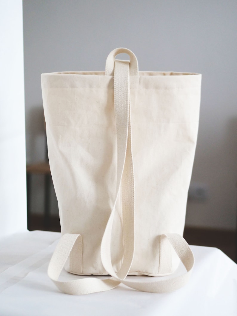 Big Bucket Bag Canvas Backpack Canvas Bag Sewing Pattern Etsy